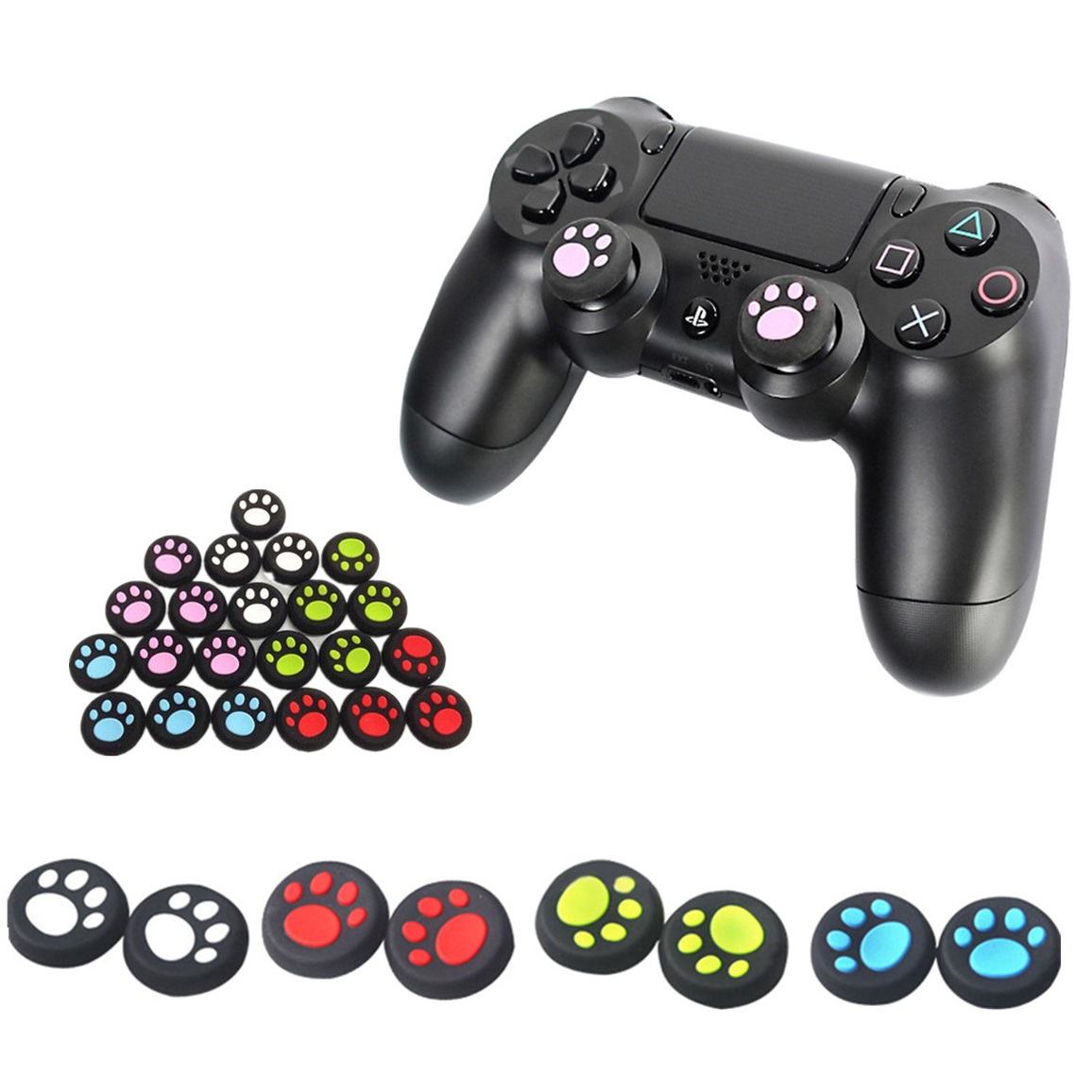 Combo 02 Vỏ Bọc Cần Analog PS2/PS3/PS4/Switch/Xbox Chống Trơn - Nhiều Hình Dễ Thương