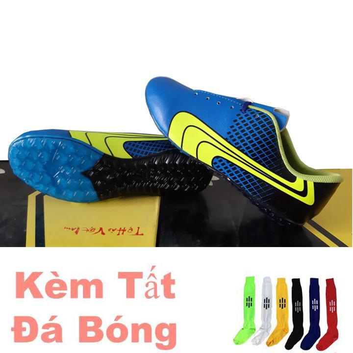 Giày đá banh may đế + tất đá banh