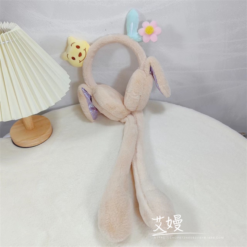 Gấu dâu lotso bông chụp tai hình gấu / vịt donald / gấu pooh / gấu pooh mềm mại ấm áp thời trang cho bé