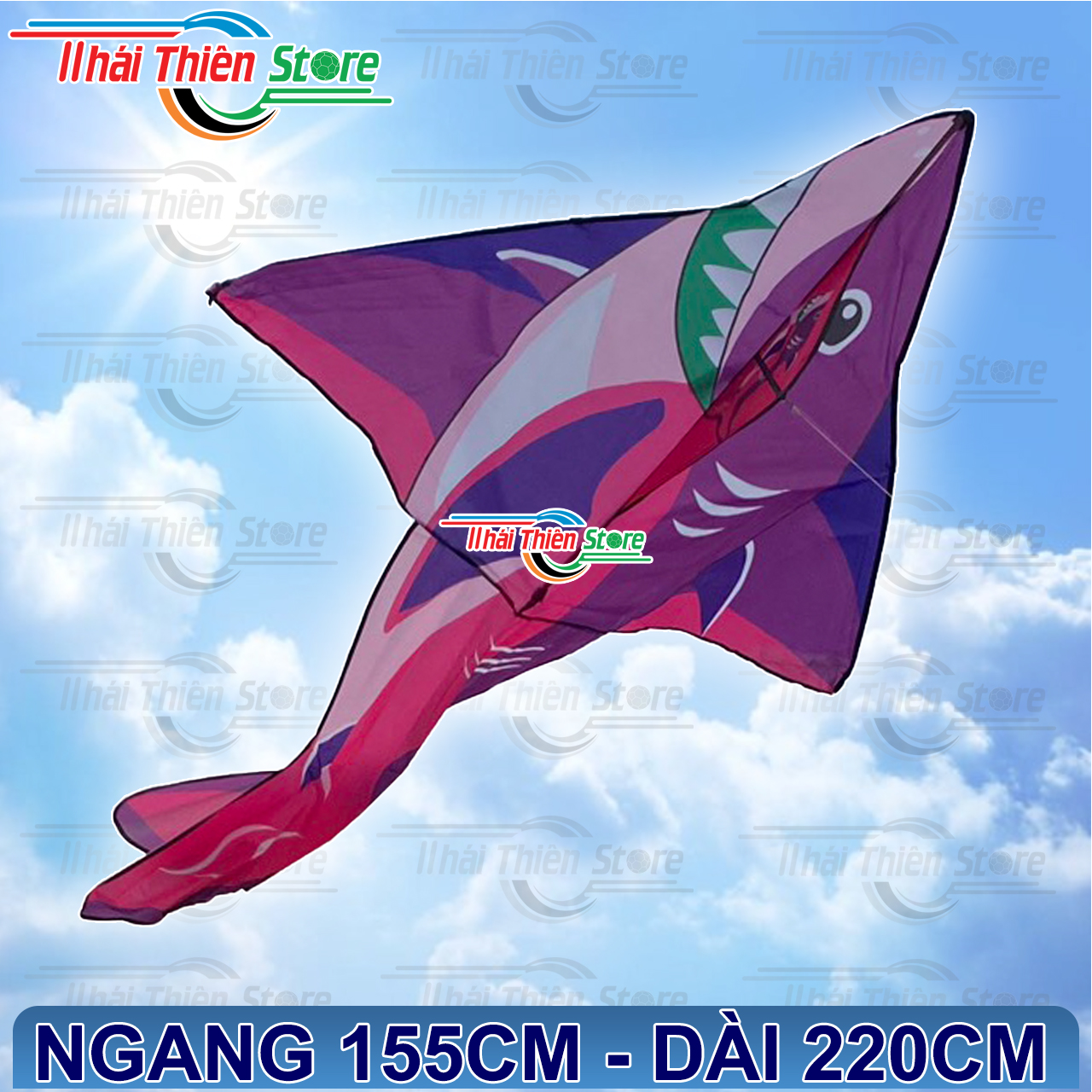 Diều Cá Mập 1m55 x 2m2