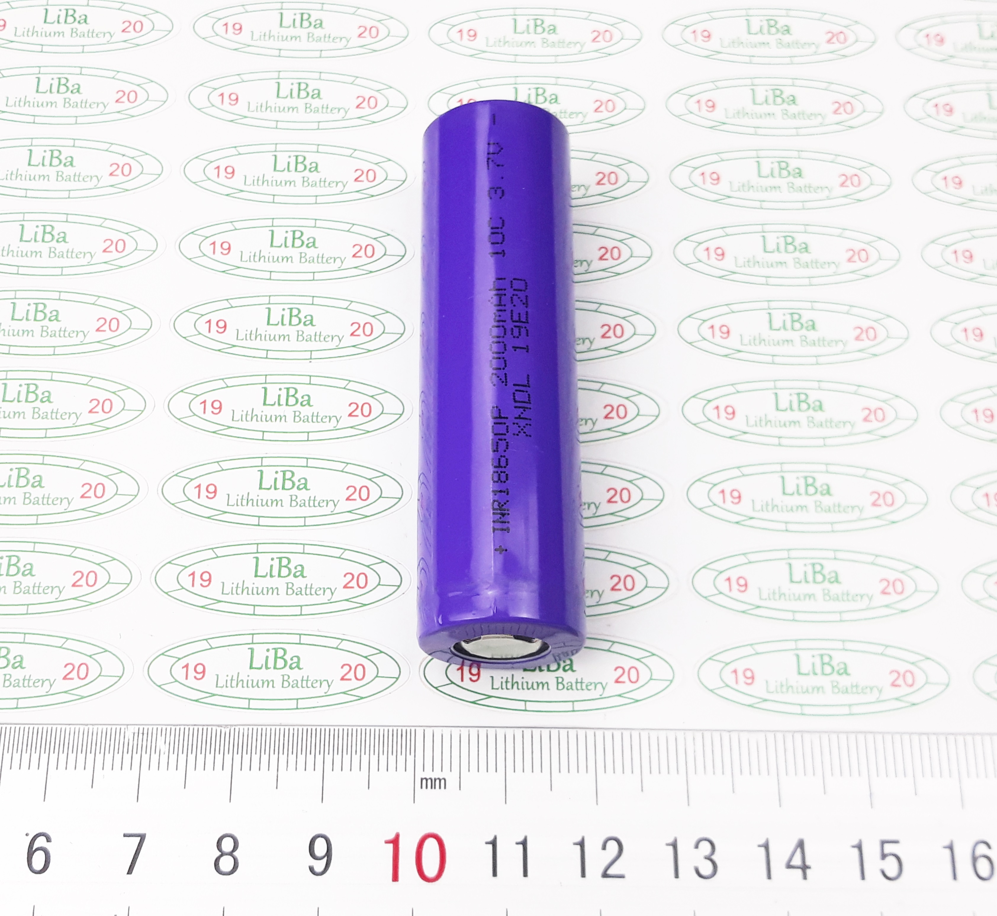 Pin Lithium 18650 3.7V 2000mAh, dòng xả cao 5C, 10C - LiBa