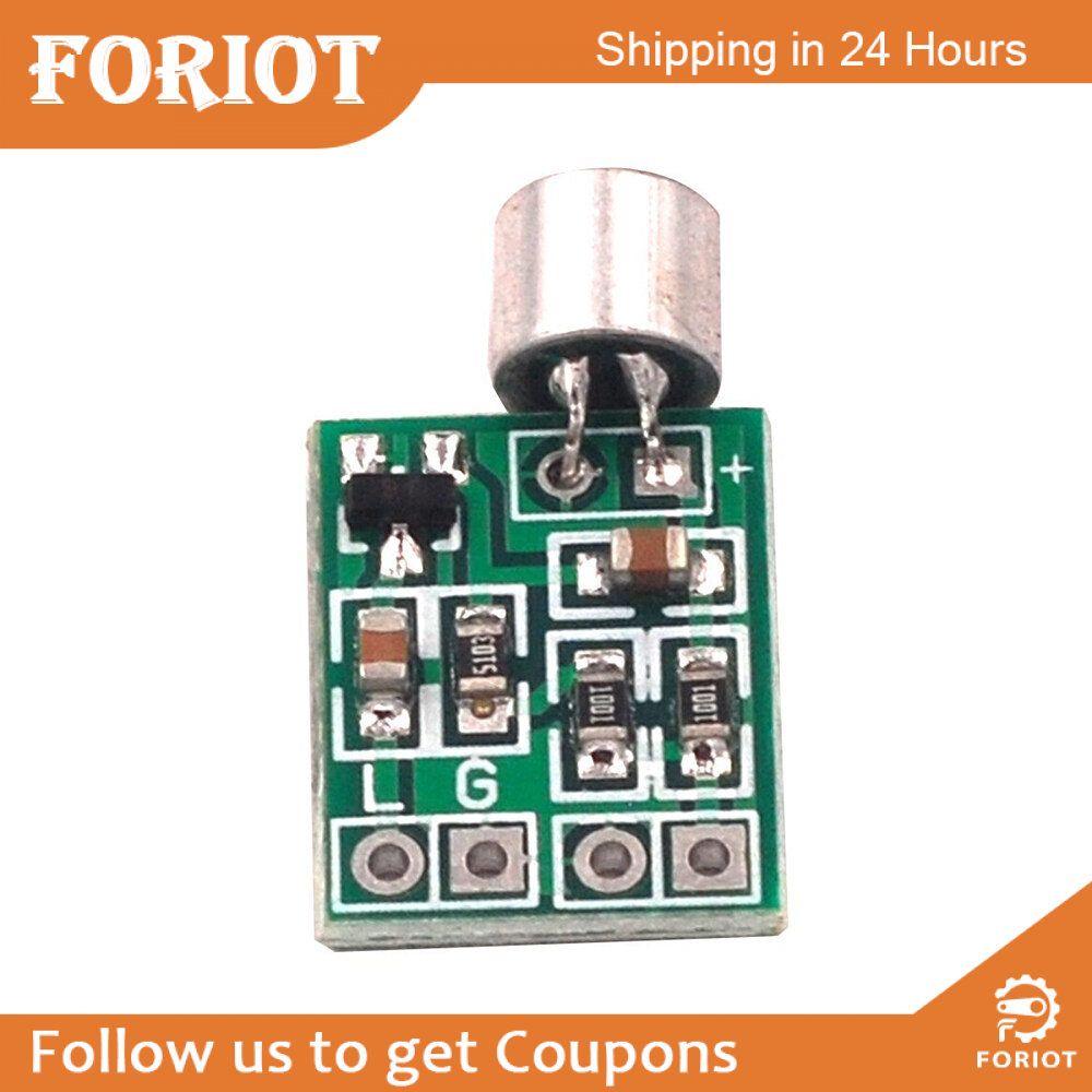 Foriot Phụ Kiện Micro Nhỏ Mô Đun Micro Mini Micro Âm Thanh Mô Đun Mạch Khuếch Đại Bộ Thu Âm Micrô Bảng Mạch