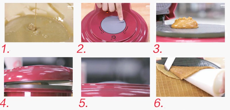Máy làm vỏ ốc quế