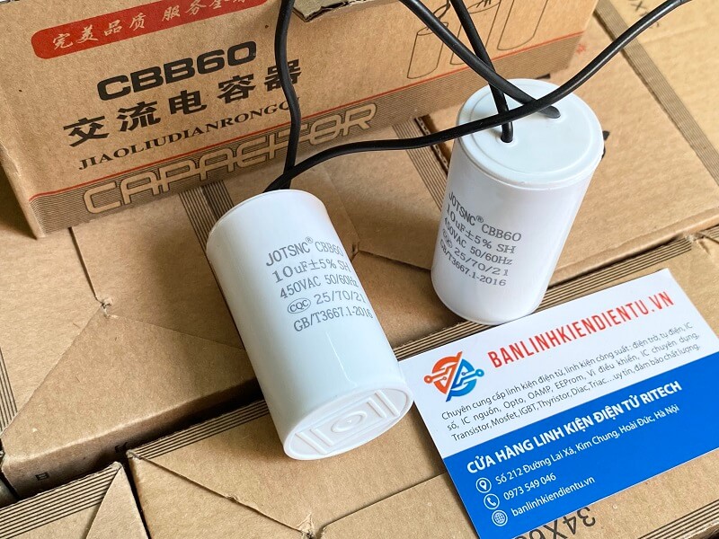 Tụ khởi động CBB60 10uF/450V