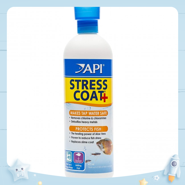 [HCM]API STRESS COAT - DÀNH CHO CÁ CẢNH (Hàng Công Ty) 473ML TẶNG 100GR ĐÁ NHAM THẠCH