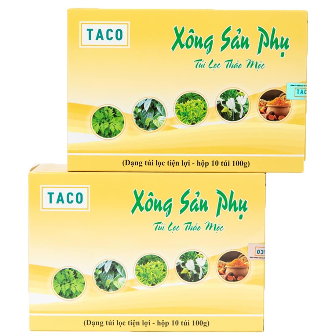 [HCM]Túi lọc thảo mộc xông phụ khoa TACO ( 10 túi lọc x 100gr )