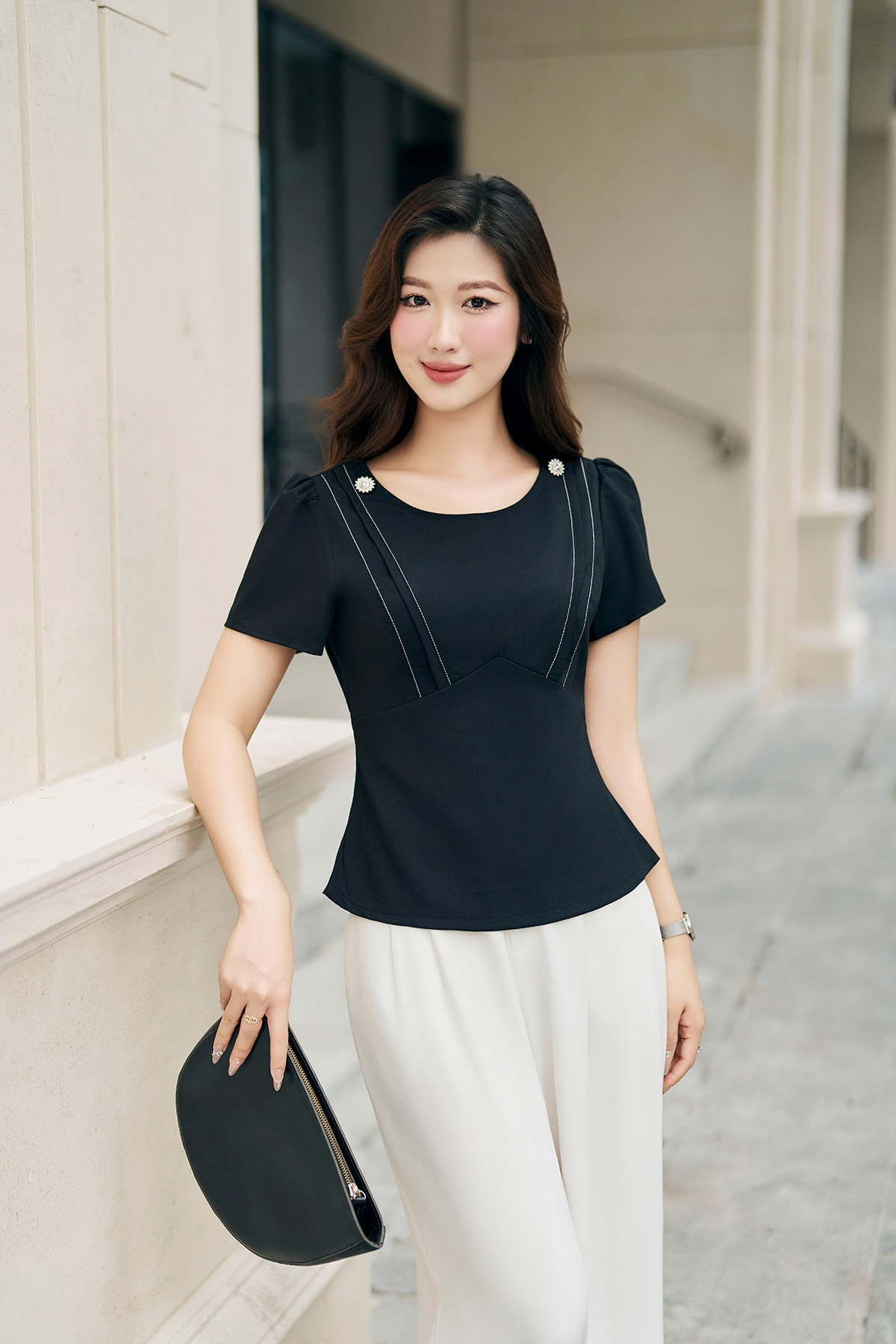 Áo kiểu peplum LAMER L61B24H019
