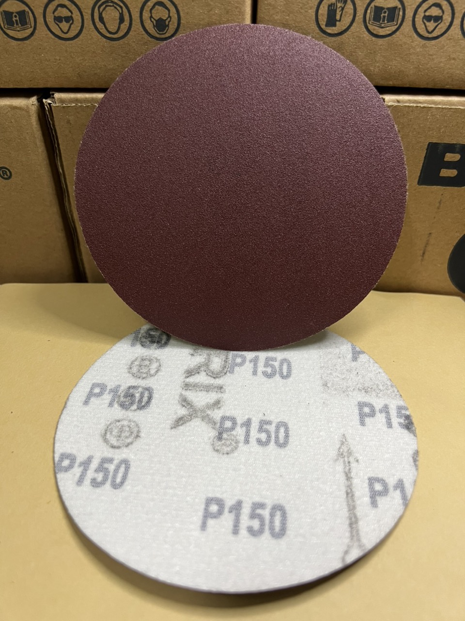 Nhám tròn đế lông brix 4 inch 100mm