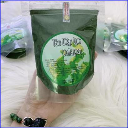 100gr Tảo Diệp Lục Collagen ( Bột tảo xoắn đắp mặt HandMade).