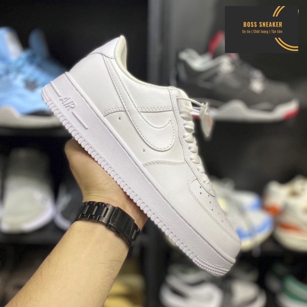 Giày Nike_Air force 1 all white, af1 trắng, giày thể thao nam nữ cổ thấp