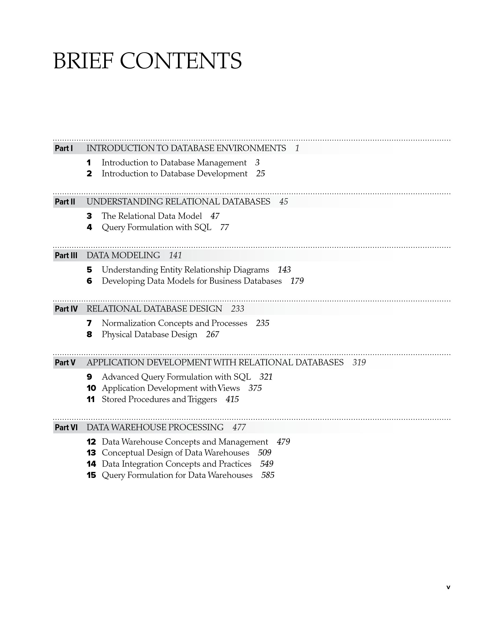 Database Design, Application Development, and Administration