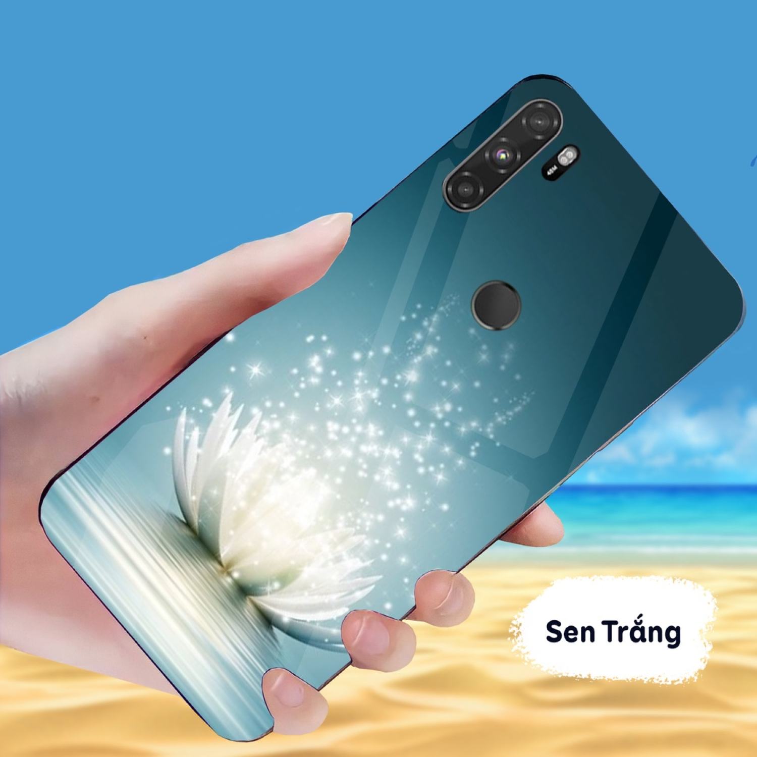 Ốp Lưng Vsmart Active 3 Mặt kính cường lực sáng bóng, cao cấp
