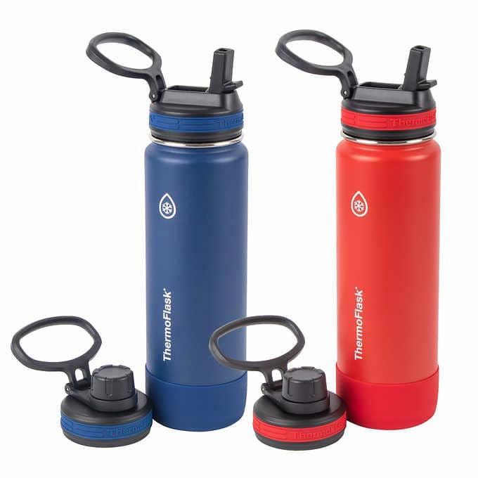 [ HÀNG CHUẨN MỸ ] Bình giữ nhiệt ThermoFlask 710 ml - 2 màu xanh/đỏ
