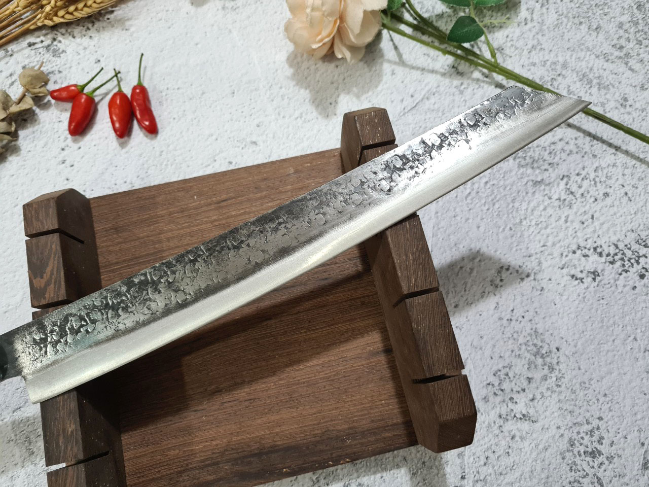 DAO - DAO BẾP - SASHIMI MẶT HOA VĂN MÃ N4 HÀNG ĐỘC 6699