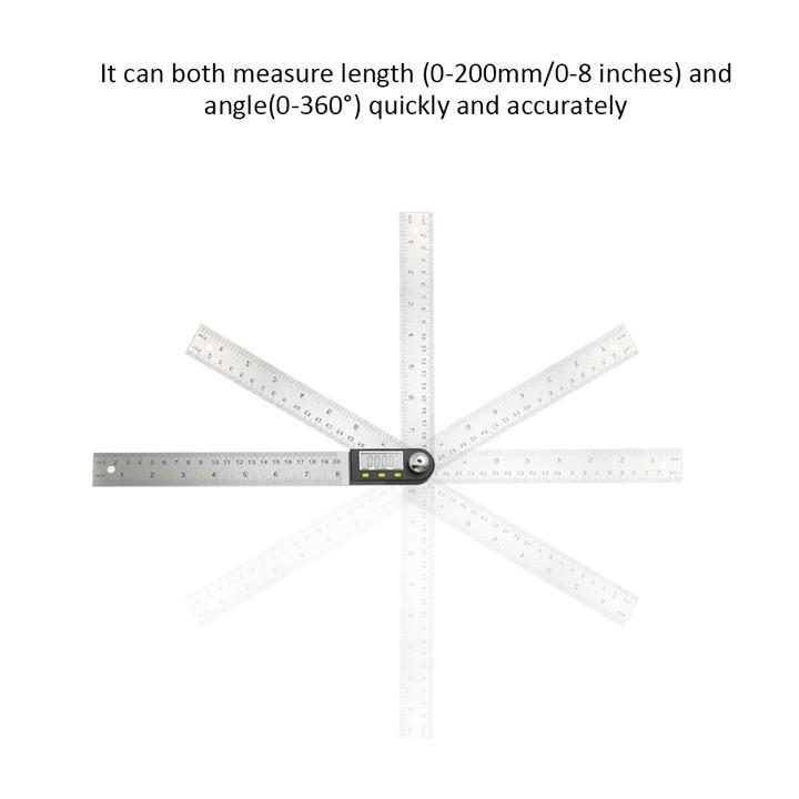 thước đo góc,đo độ điện tử dài 200mm đo 360 độ