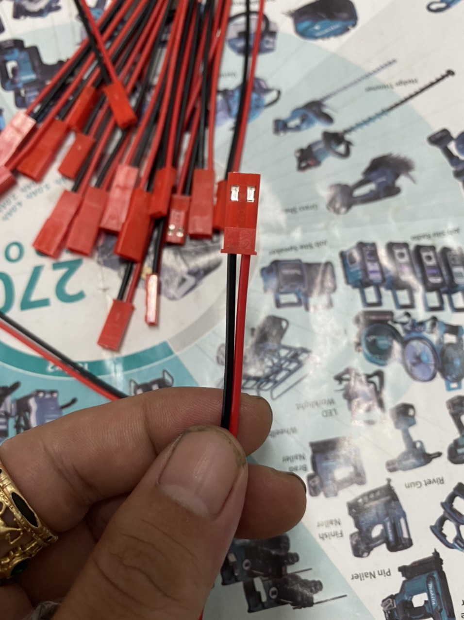 Jst 2P Cable, 22Awg Fire-Resistant Silicon Wire
