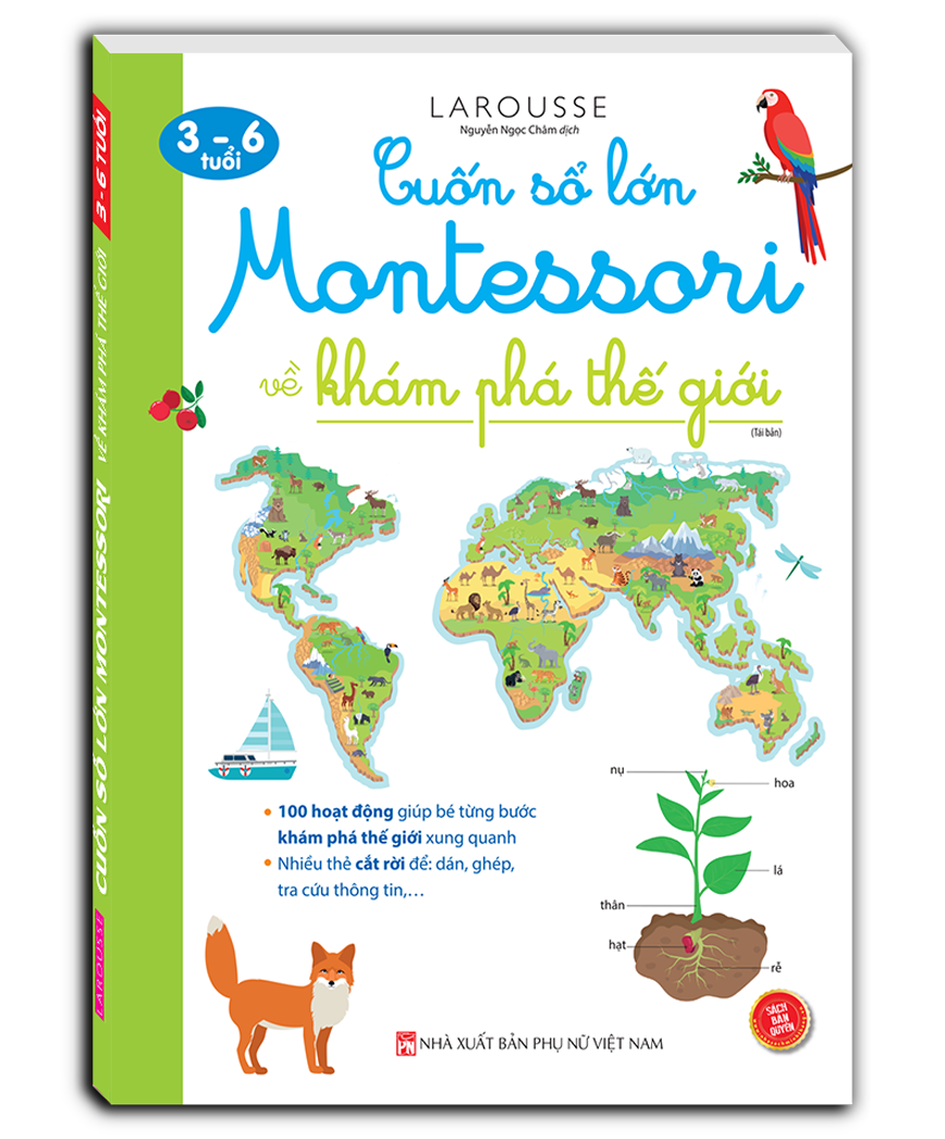 Fahasa - Cuốn Sổ Lớn Montessori - Về Khám Phá Thế Giới (Tái Bản 2023)