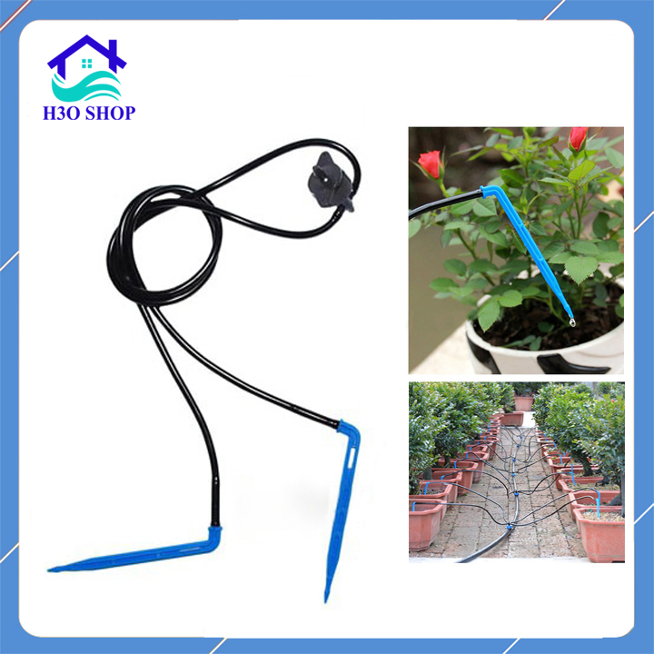 Bộ tưới nhỏ giọt có bù áp lưu lượng 4 lít/giờ (bộ 2 que cắm) - Siêu tiết kiệm nước
