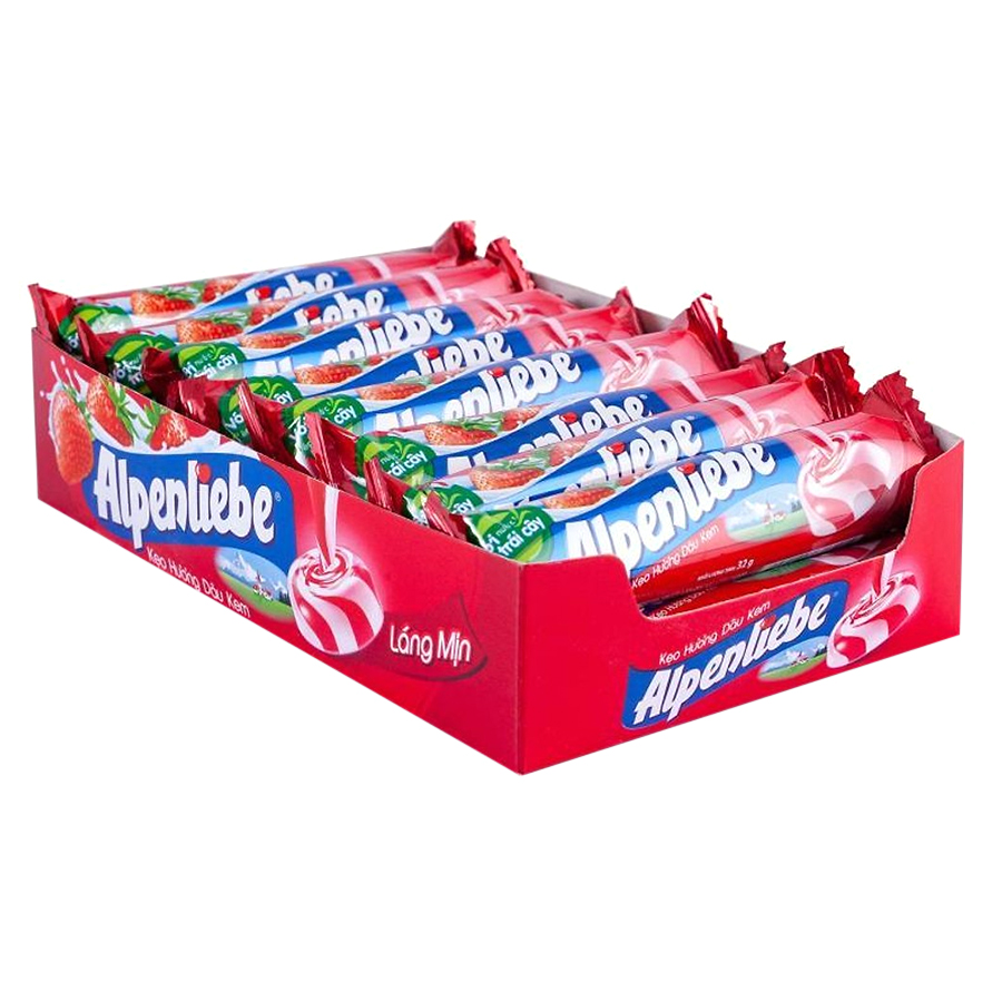 Kẹo Alpenliebe Vị Dâu gói 16 thỏi