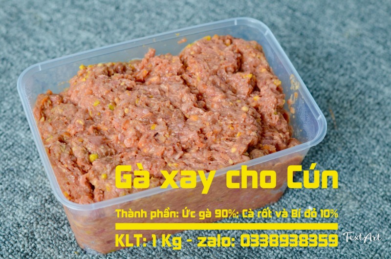 Gà xay rau củ combo 3 hộp