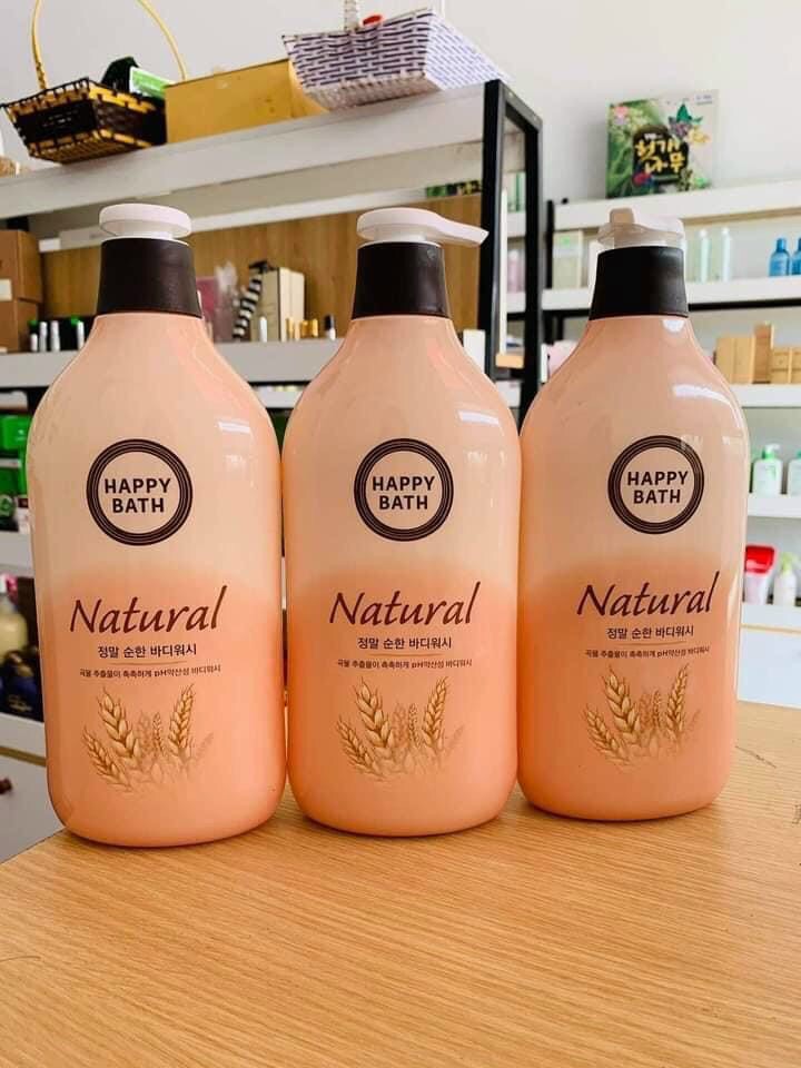 [HCM]SỮA TẮM LÚA MẠCH HAPPY BATH NATURAL CHÍNH HÃNG