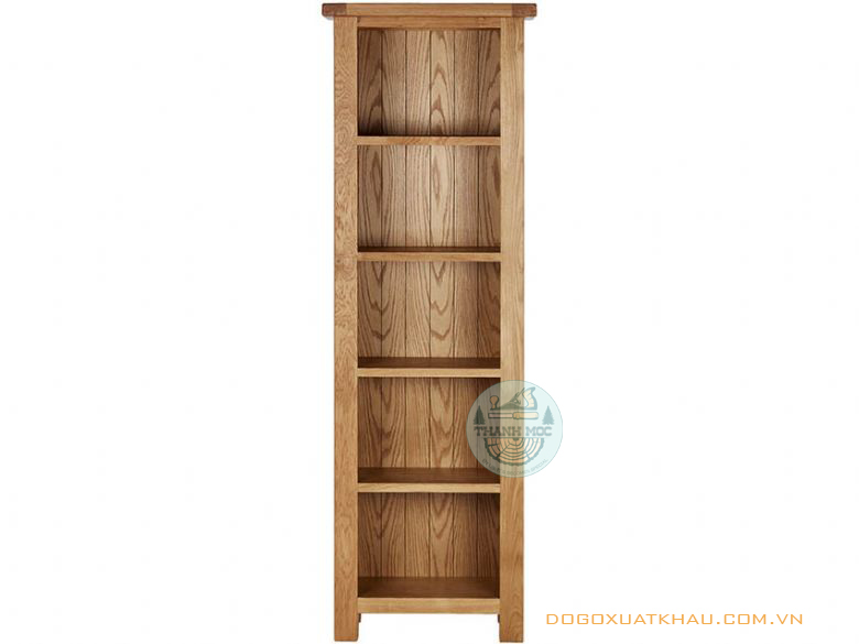 Kệ sách gỗ sồi 5 tầng