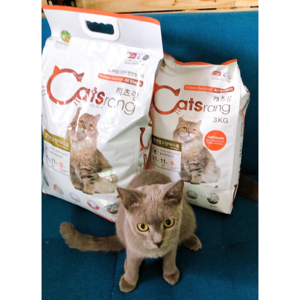 Hạt Catsrang (Túi 5kg) - Thức ăn hạt cho mèo mọi lứa tuổi