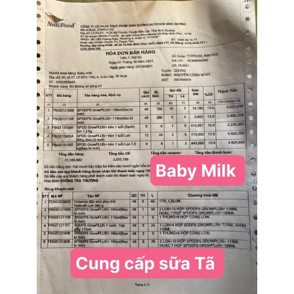 (MUA 2 LON TẶNG 1 GẤU BÔNG) Sữa Nutifood Grow Plus Đỏ 1.5kg (Date 8/2024)