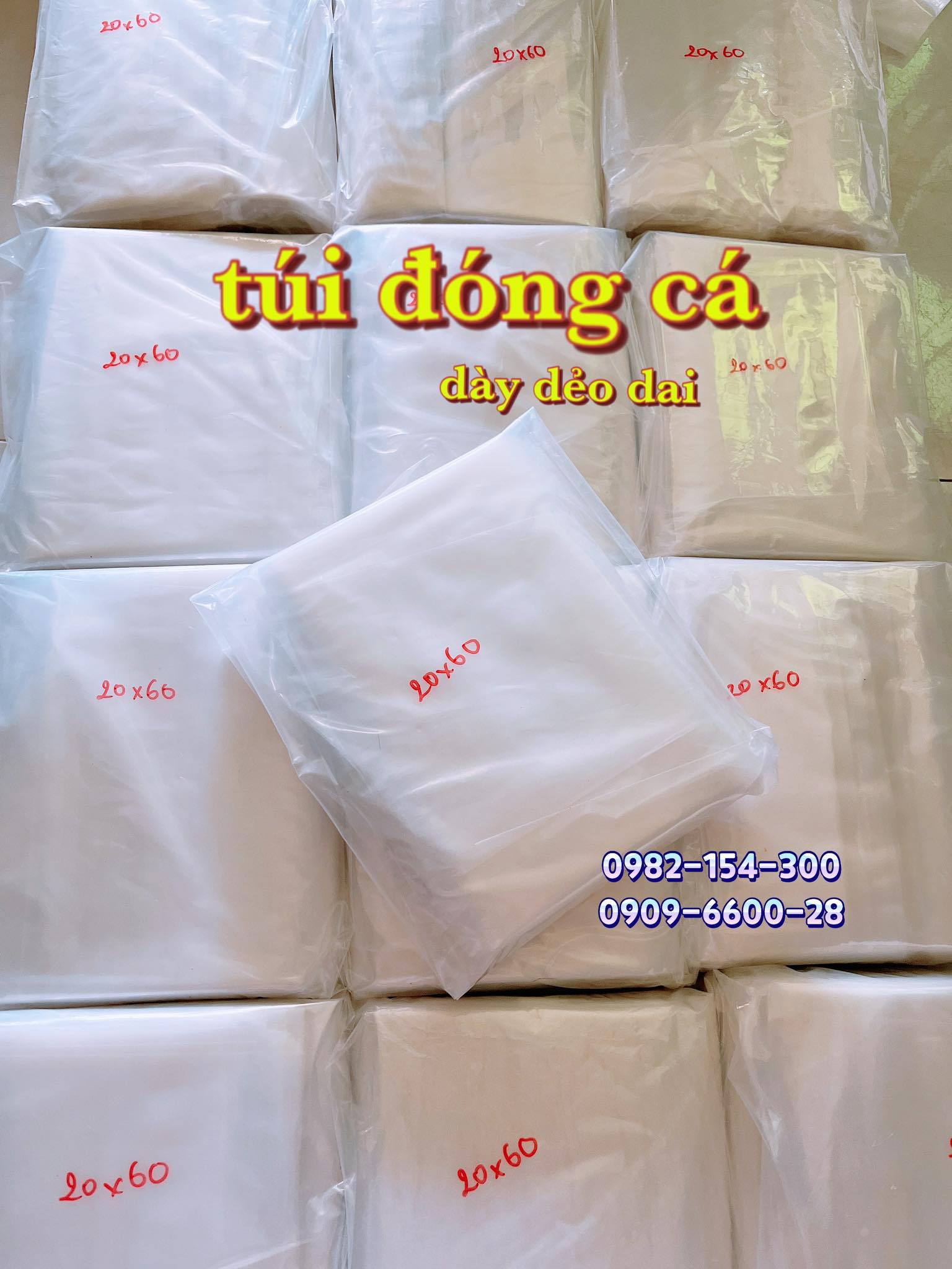 Bọc đóng cá bịch đóng cá túi đóng cá chuyên dụng cho betta guppy 9x31cm 11x35cm 15x50cm 25x60cm 30x70cm 40x70 50x70 70x100 - 1kg