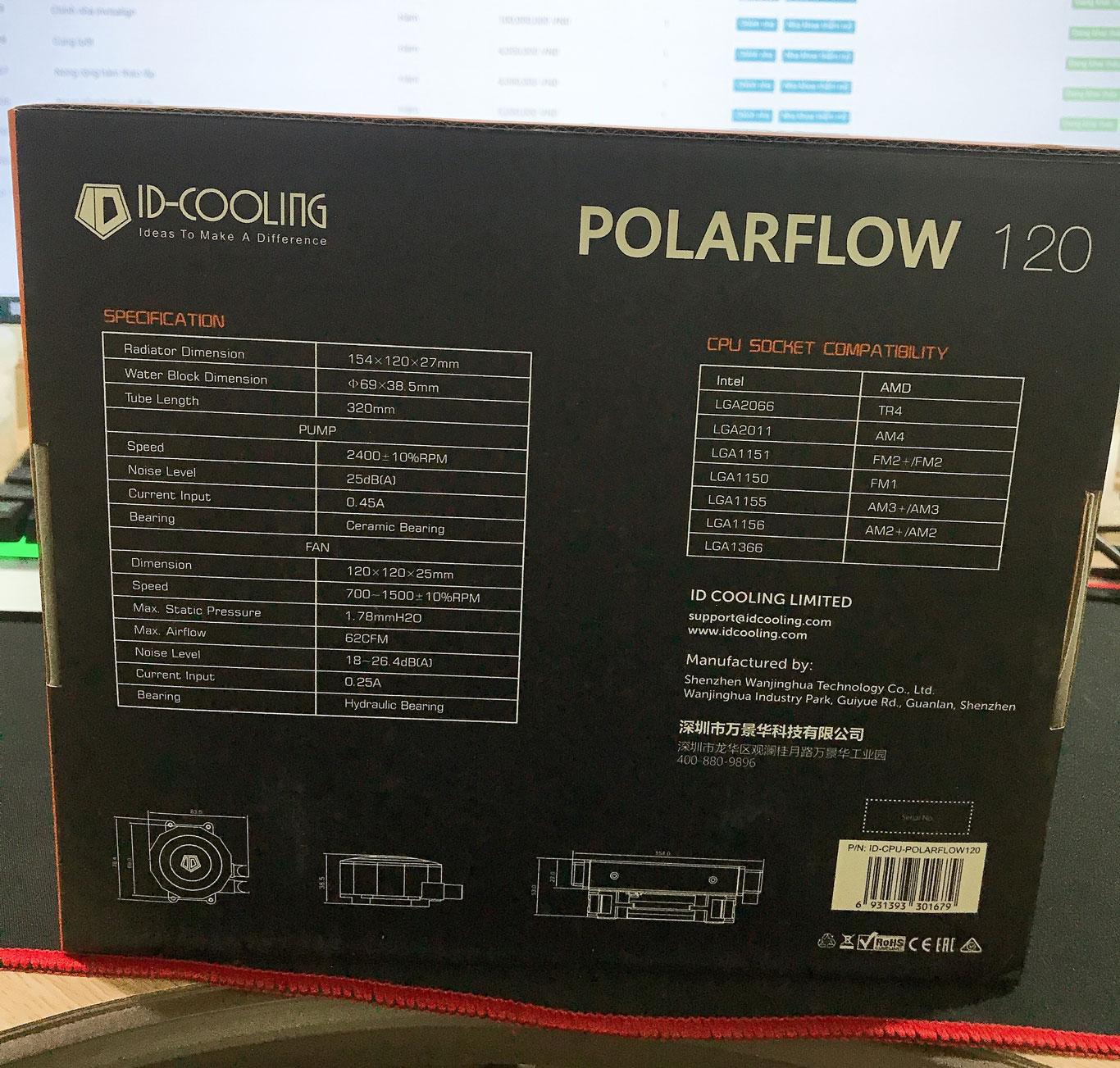 Tản nhiệt nước cho CPU Polarflow 120