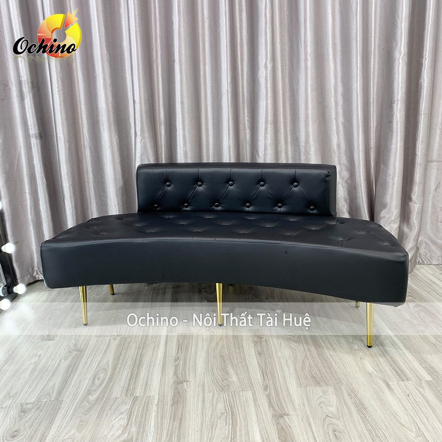 Ghế sofa nguyệt để phòng khách bọc da cao cấp 1m4