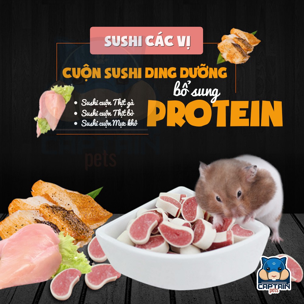 [FREESHIP MAX] Đồ Ăn Vặt Cho Hamster - Sushi cuộn - Bách hóa Hamster