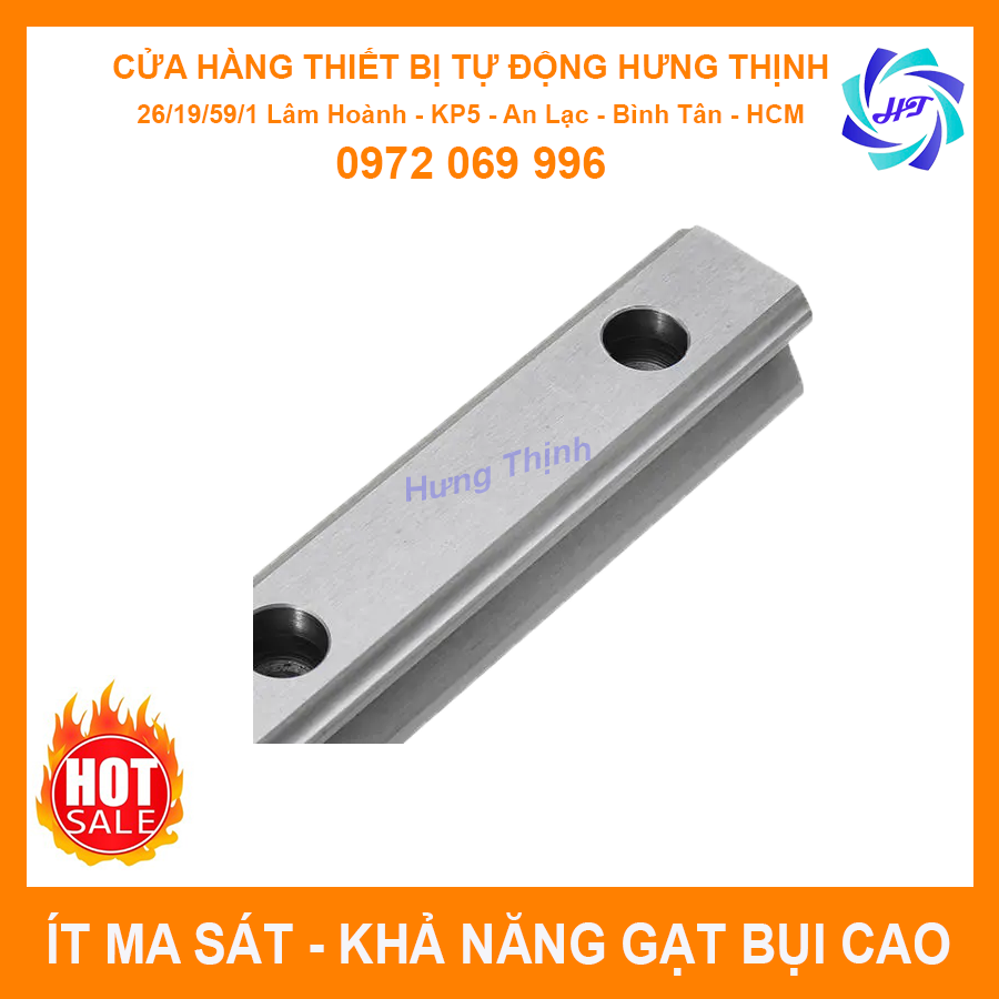 Ray Trượt Vuông 20 Dài 1000mm