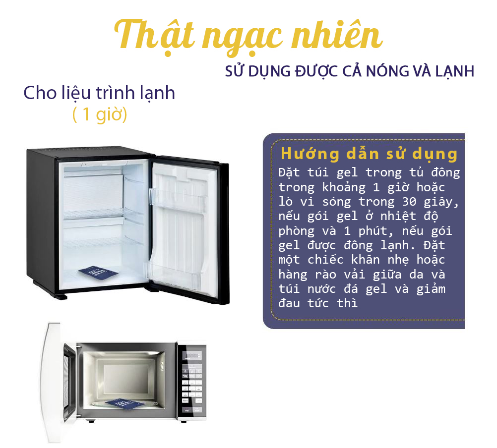 [HCM]Túi Gel chườm nóng lạnh đa năng