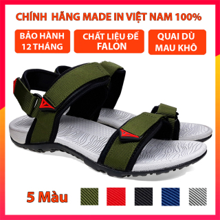 Giày sandal trẻ em , dép quai hậu người lớn trai gái đi học thời trang Việt Thủy - xanh rêu thumbnail