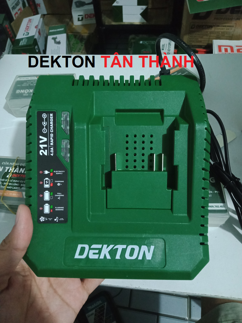 Sạc DEKTON chân M21 2A - 2.5A - 4A - 6.5A / Chân phổ thông / Sạc nhanh / Bản T6.2025