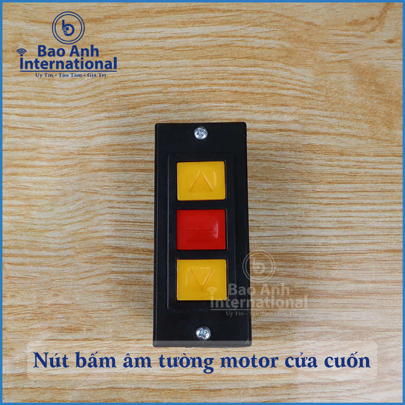 Nút bấm âm tường (công tắc bấm) mô tơ cửa cuốn