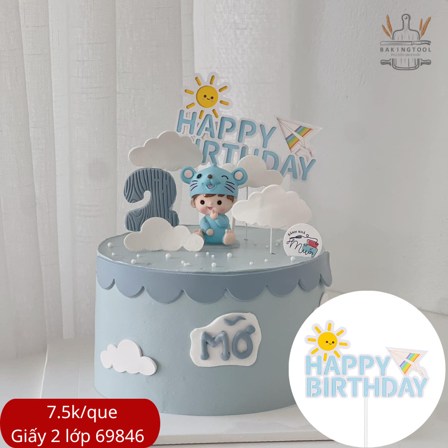 Que cắm 2 lớp HPBD MÁY BAY sắc màu (que)