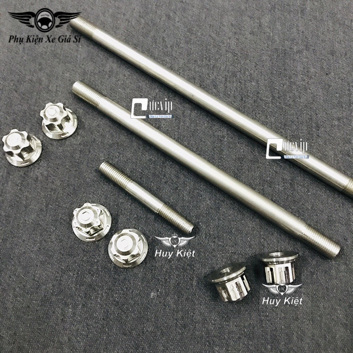 Combo Cốt Trục Bánh Xe Trước Sau Kèm Tán Salaya Và Cốt Phuộc Kèm Tán Salaya Cho Winner, Winner X, Sonic MS3397