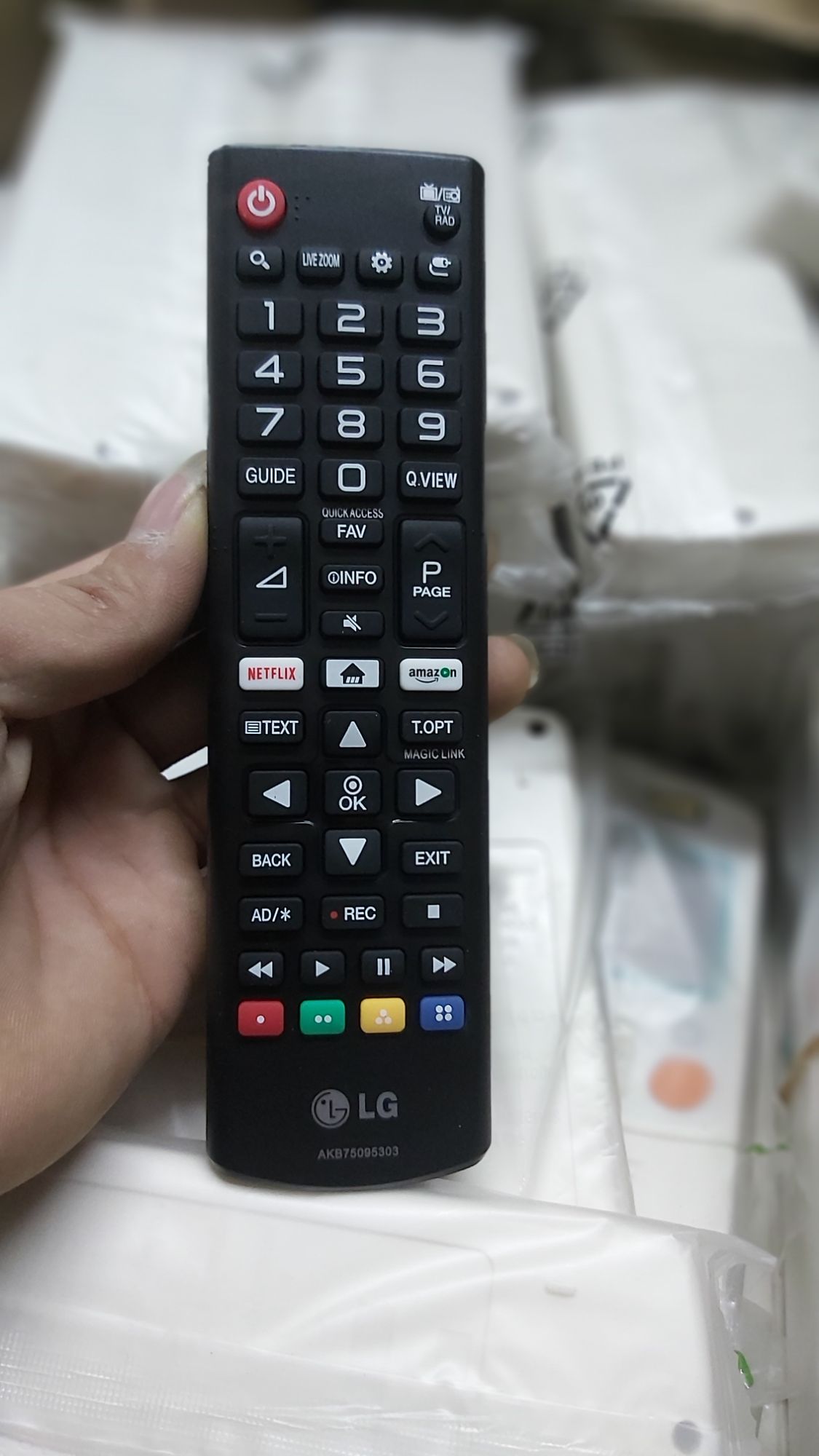 điều khiển tivi LG 4K 2nut trăng