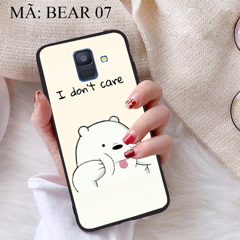 Ốp lưng iCase dành cho Samsung Galaxy A6 2018 viền dẻo TPU BST Chúng ta là Gấu