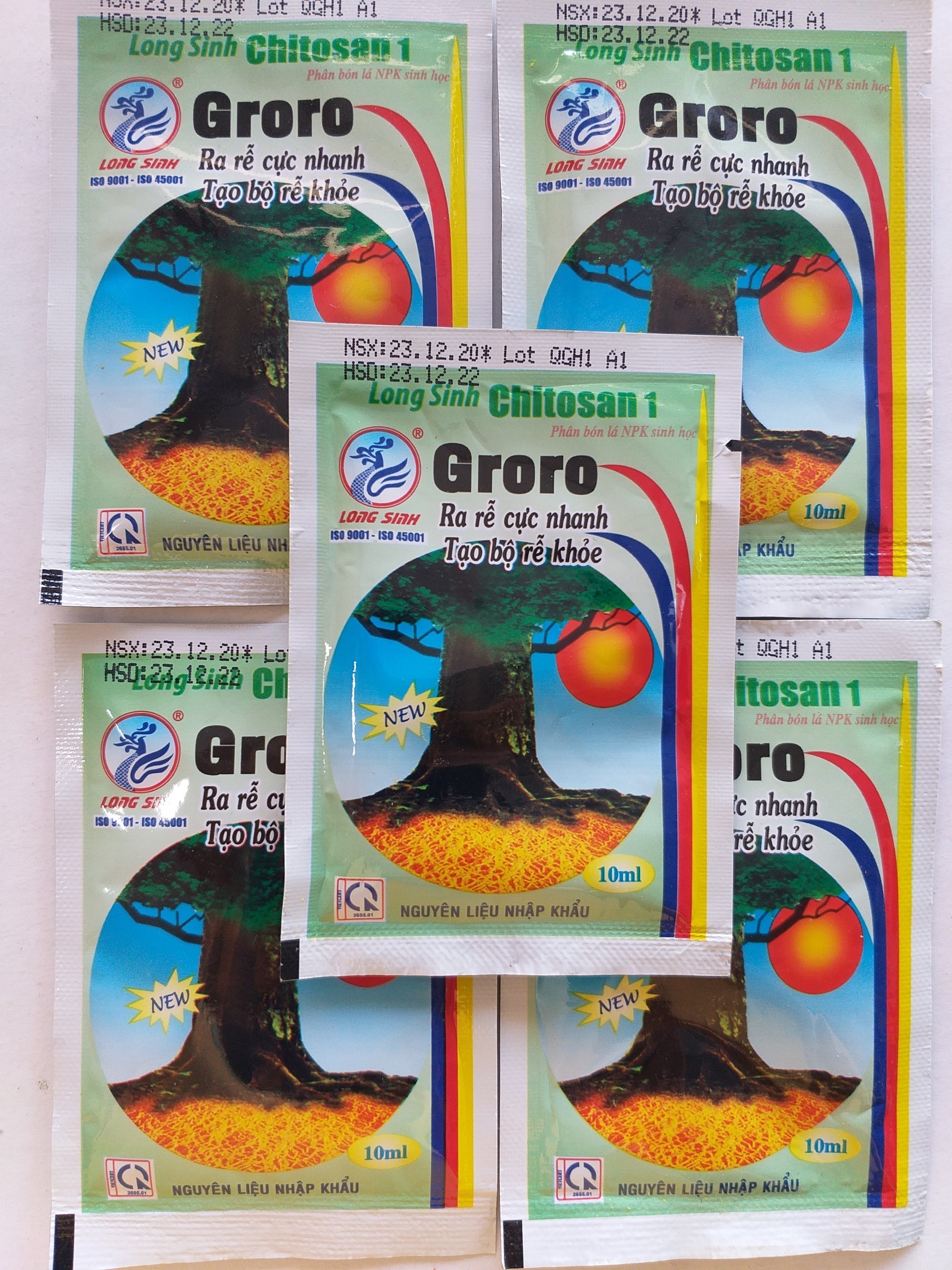 Phân bón lá NPK sinh học Groro