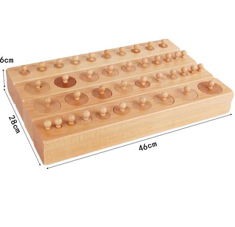Trụ có núm Montessori - Cylinder blocks