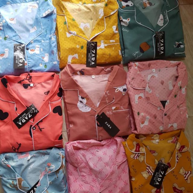 Bộ đồ Pijama lụa💖Bộ lụa gấm cộc-đùi cao cấp [hàng chuẩn kèm Video+ảnh thật]