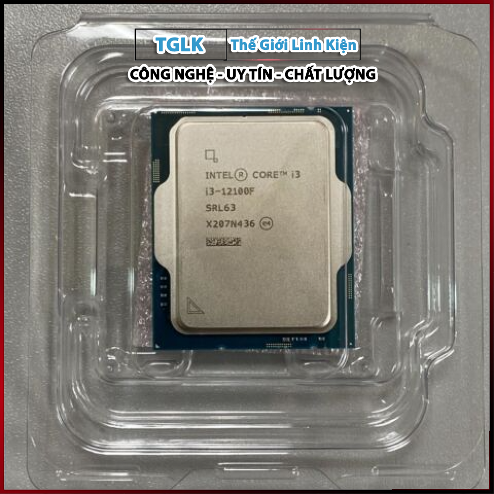 Vi Xử Lý CPU Intel Core i3 12100F (4 Nhân / 8 Luồng) Tray Mới Chính Hãng