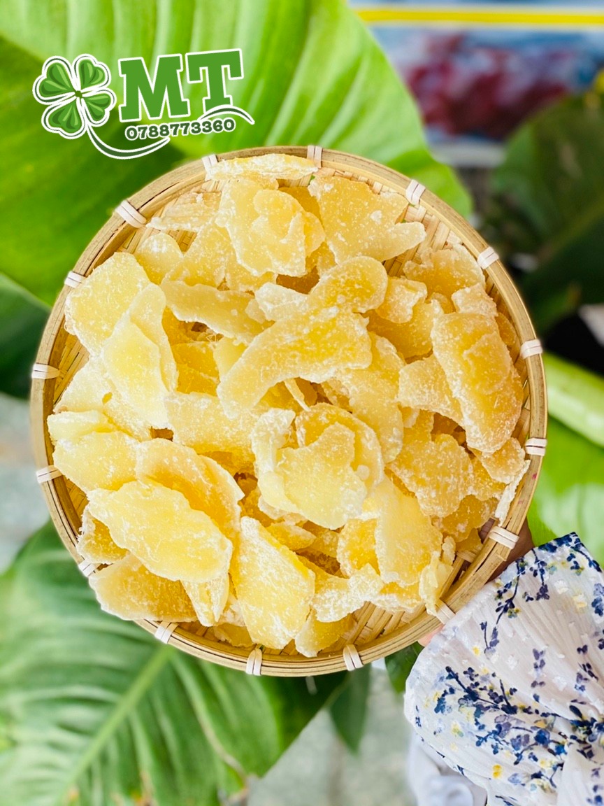 Mứt gừng ta Bến Tre 1kg (Mứt gừng lát nhà làm thủ công 100%)