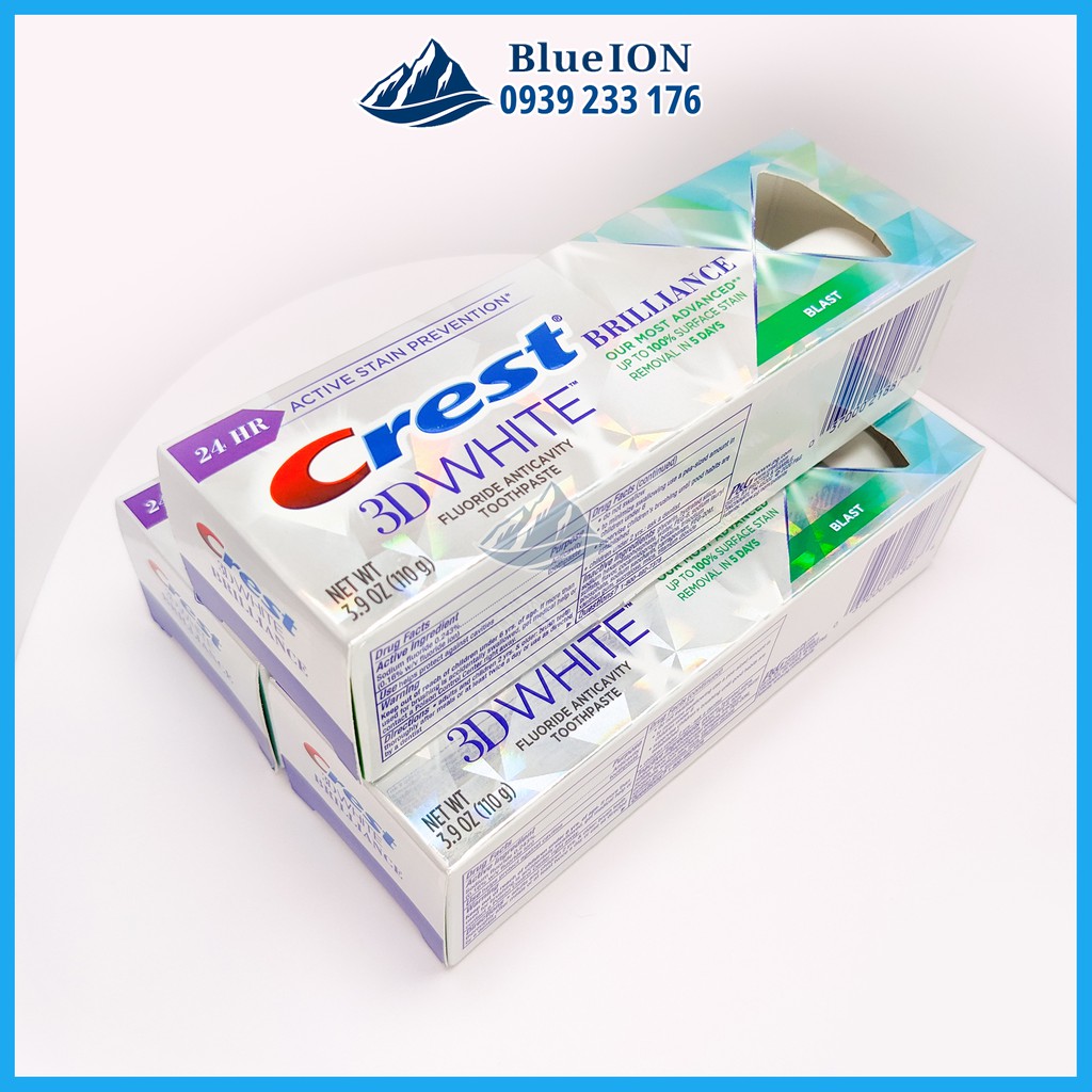 [Hàng Mỹ] Kem đánh răng Crest 3D White Brilliance Blast