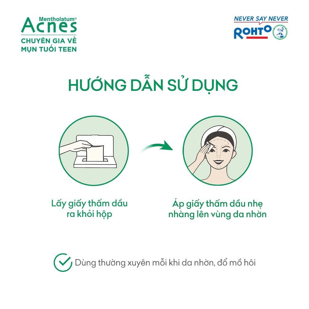 Giấy Thấm Dầu Acnes 50 tờ / 100 tờ