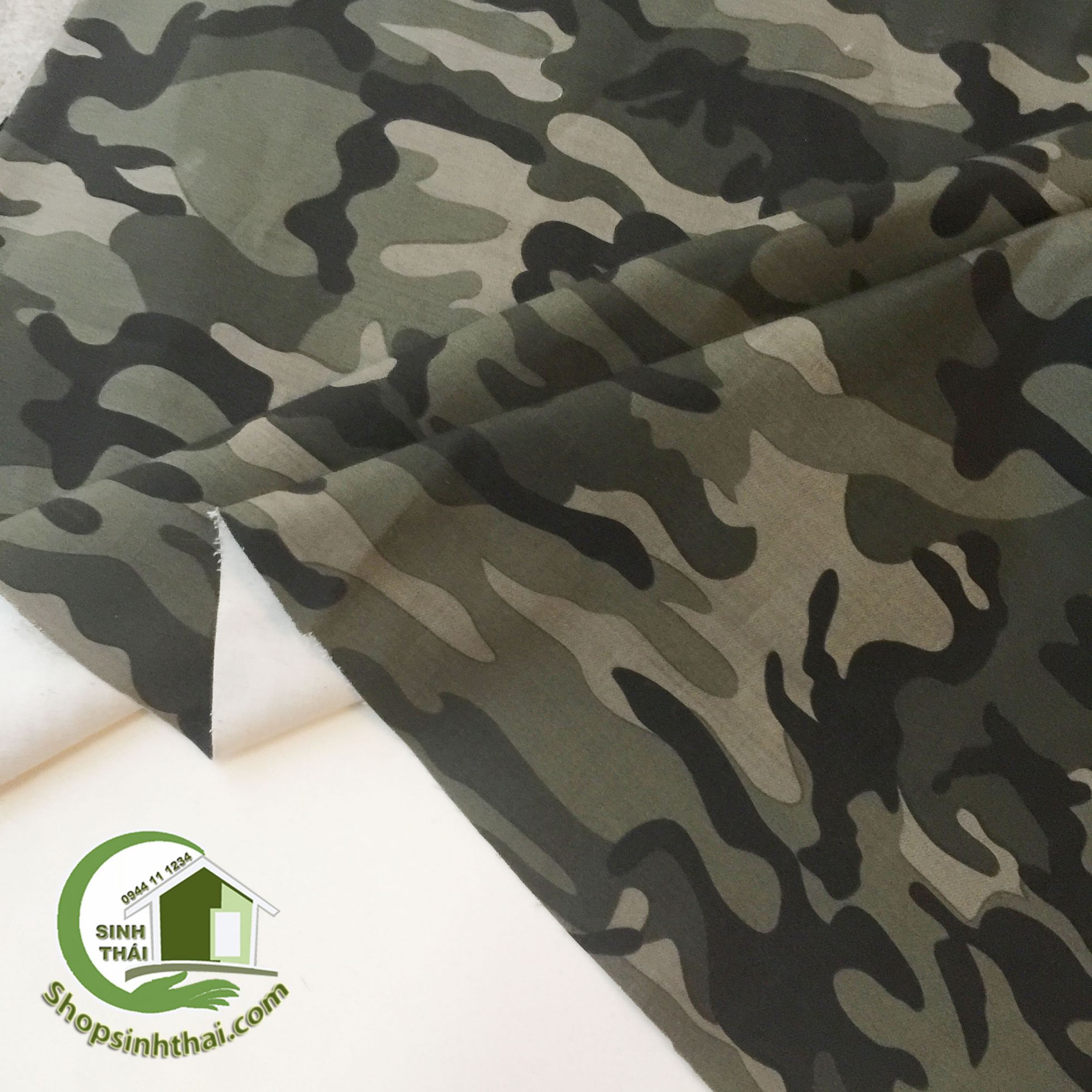 Vải lính rằn ri may quần áo - vải thun cotton co giãn 2 chiều