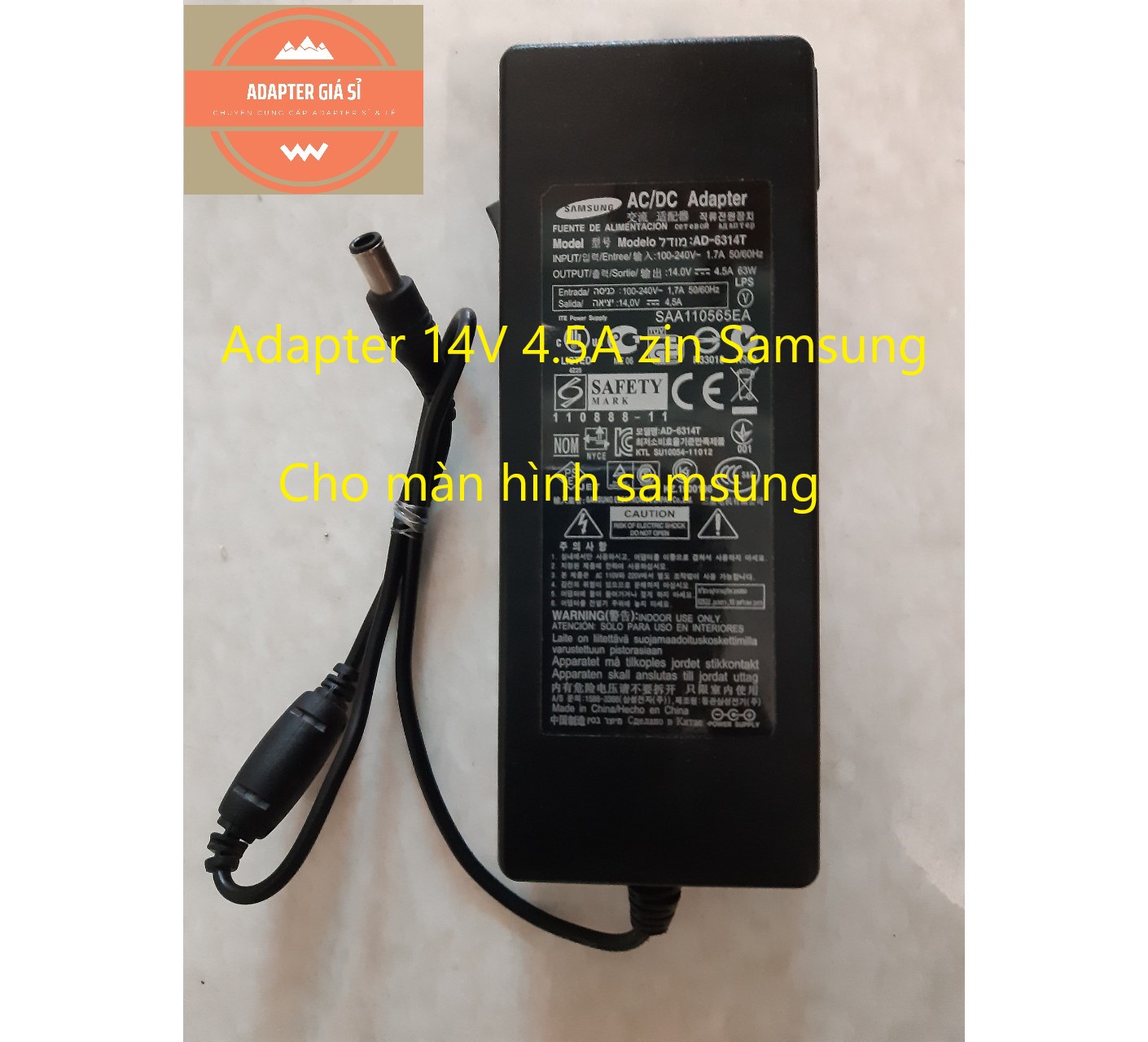 [HCM]Adapter nguồn 14V 4.5A zin Samsung